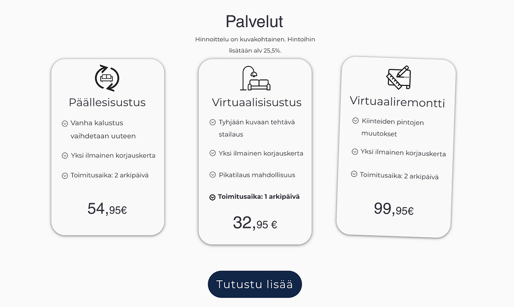 Bevir digistailauspalvelut – virtuaalisisustus, päällysisustus ja virtuaaliremontti kiinteistöjen myyntikuviin