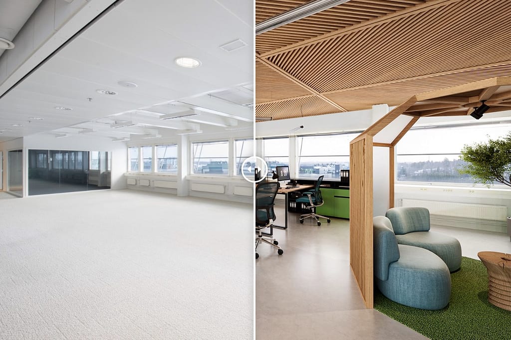 Digital styling to support 3D modeling – Visu24's service presents interior design options realistically.