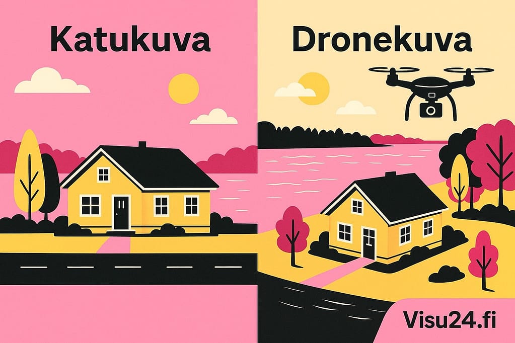 Drone photography for real estate vs. traditional photography – Visu24