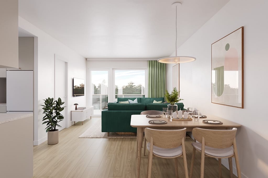 Visu24:n tekemä visualisointi Asuntosäätiön asuntohankkeeseen