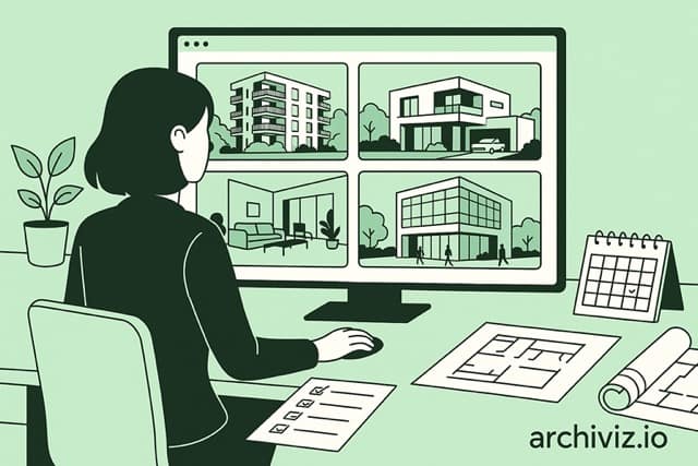 Beslutningstakeren velger et visualiseringsfirma for byggeprojekt i Danmark