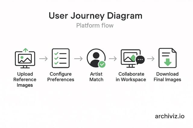 How the Archiviz.io Platform Works – Step-by-Step Ordering Process