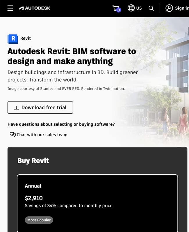 Visu24 – Revit er et plantegningsprogram basert på bygningsinformasjonsmodellering (BIM) som muliggjør detaljert design av bygninger