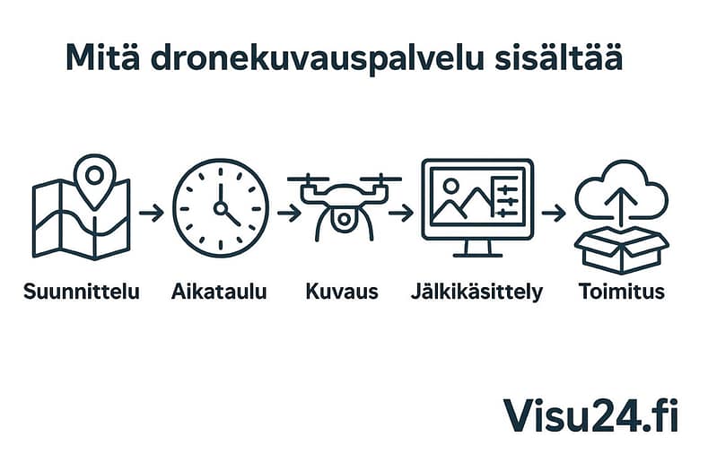 Visu24.fi - Mitä dronekuvauspalvelu sisältää?