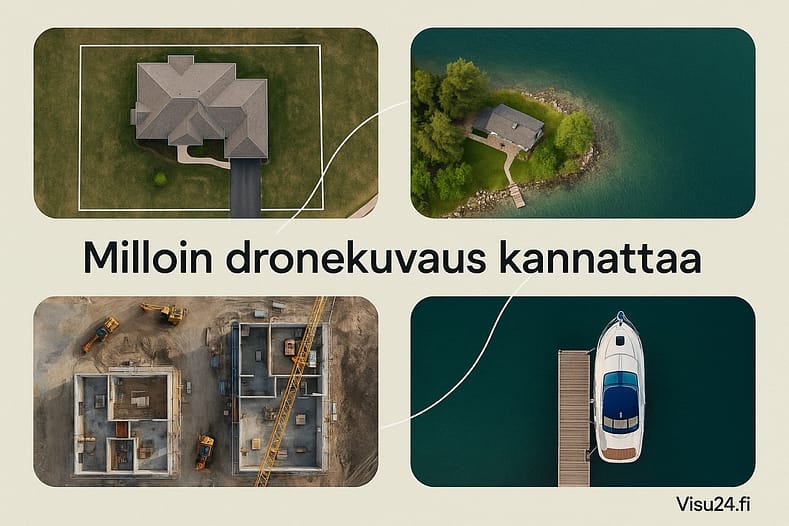 Visu24.fi - Asunnon myynti tai vuokraus – ilmakuvat ovat myyntivaltti