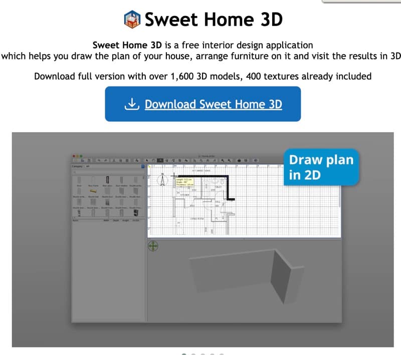 Visu24 – Sweet Home 3D er et populært plantegningsprogram, spesielt egnet for interiørdesign og småskala romplanlegging.